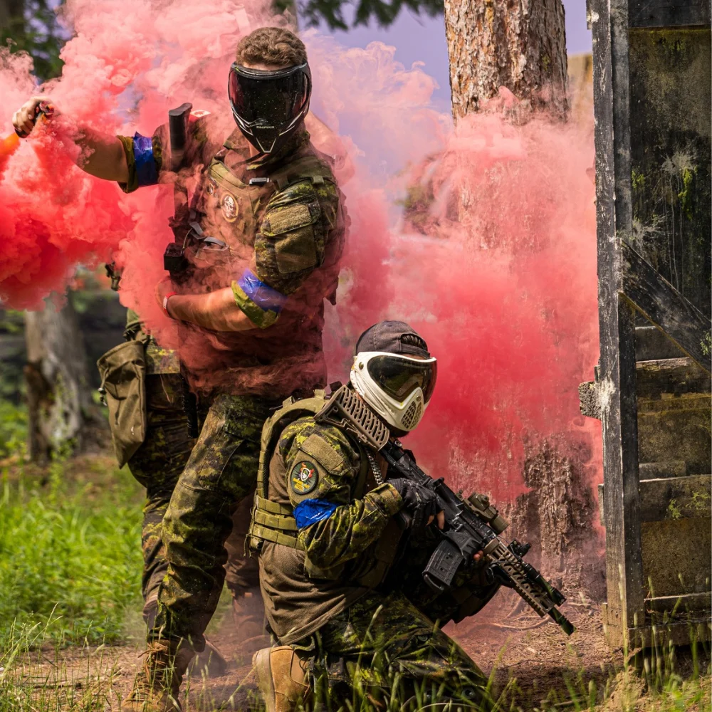 Une partie de paintball