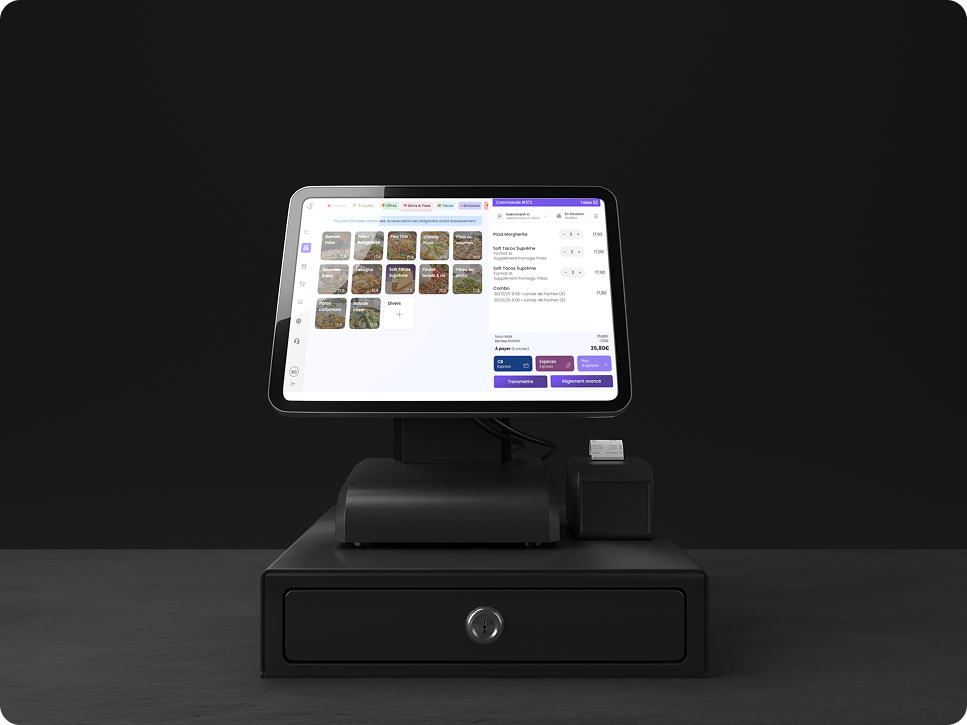 Un bon cadeau réglé depuis la caisse PlayPro
